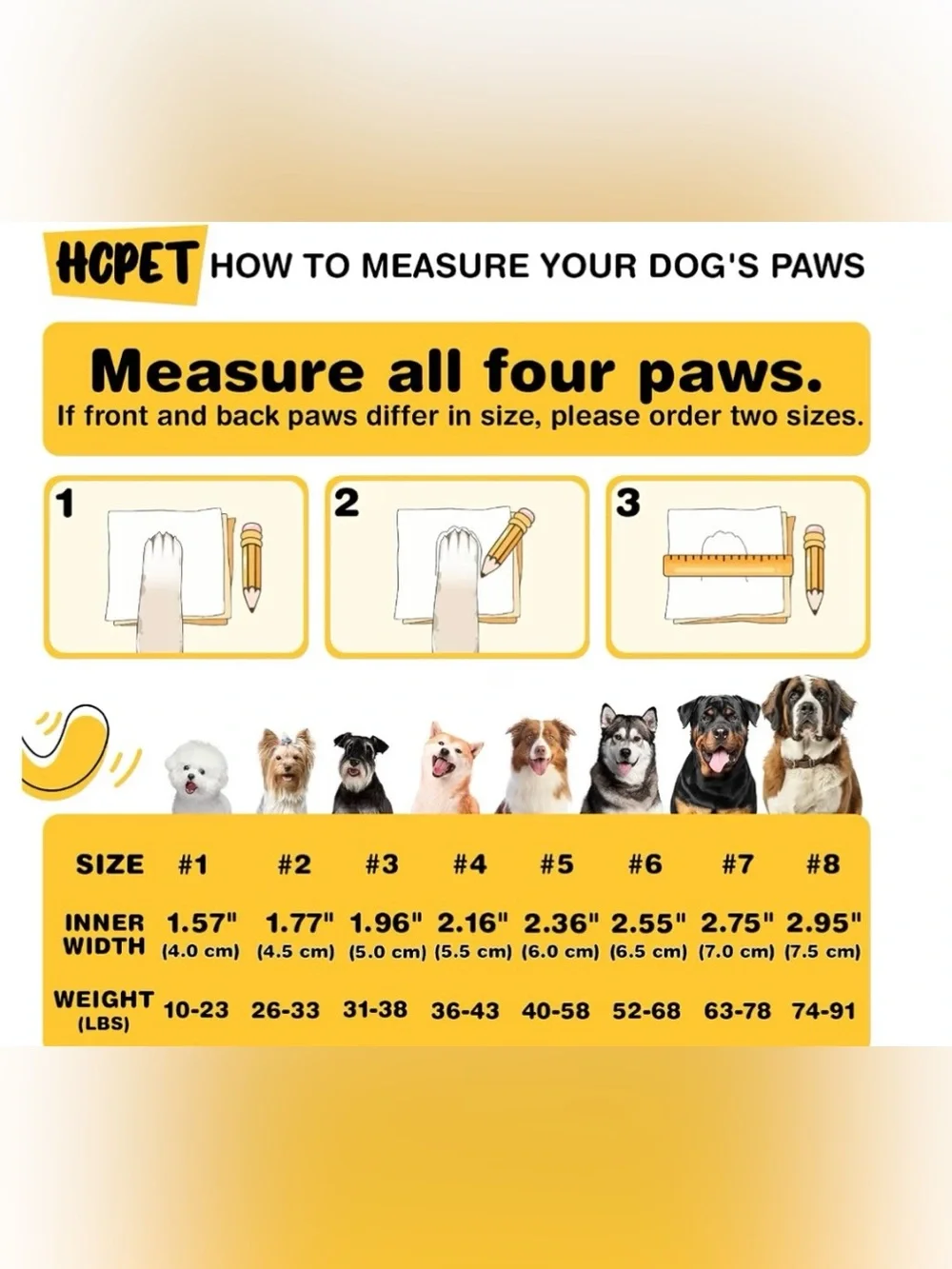 HCPet Dog Boots & Paw Protectors